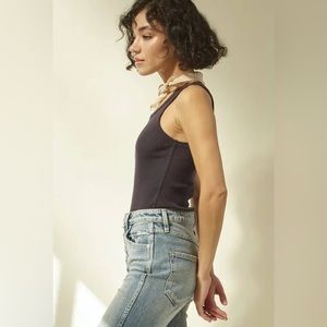 AMO Long Rib Tank Body Suit